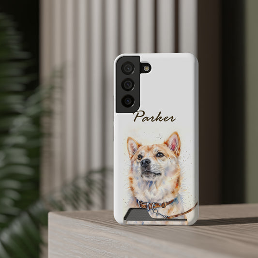 Custom phone case with built-in card slot