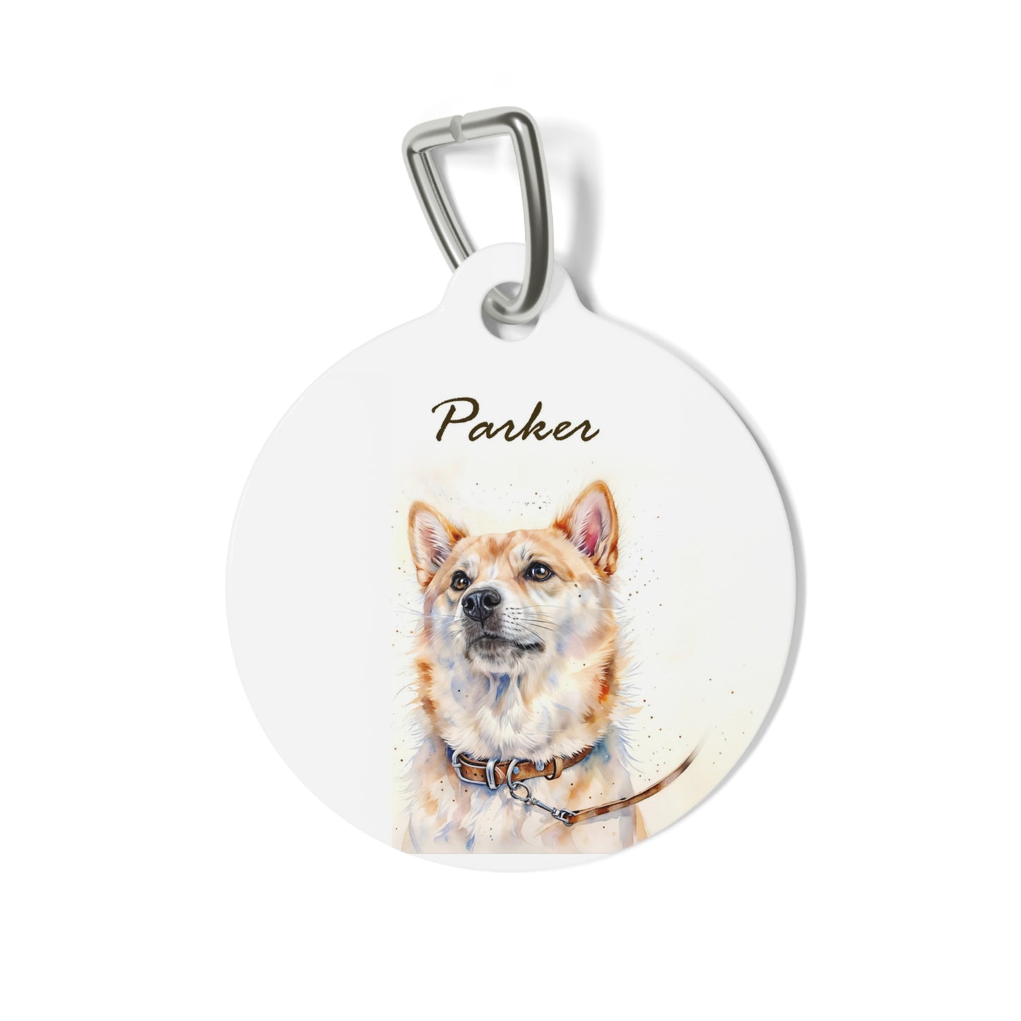 Personalized pet tag with custom engraving – double-sided & durable