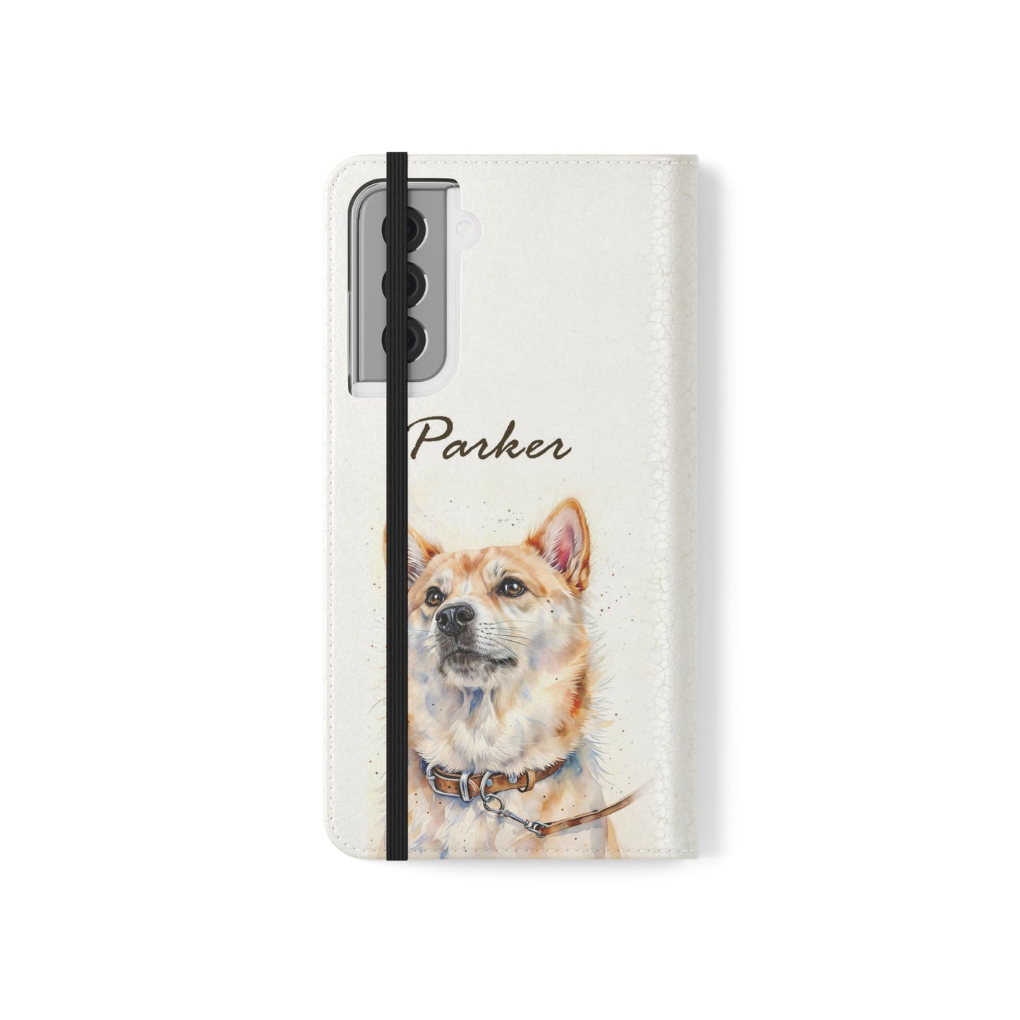 Custom Flip Phone Case – Faux Leather, Card Holder & Stand Feature