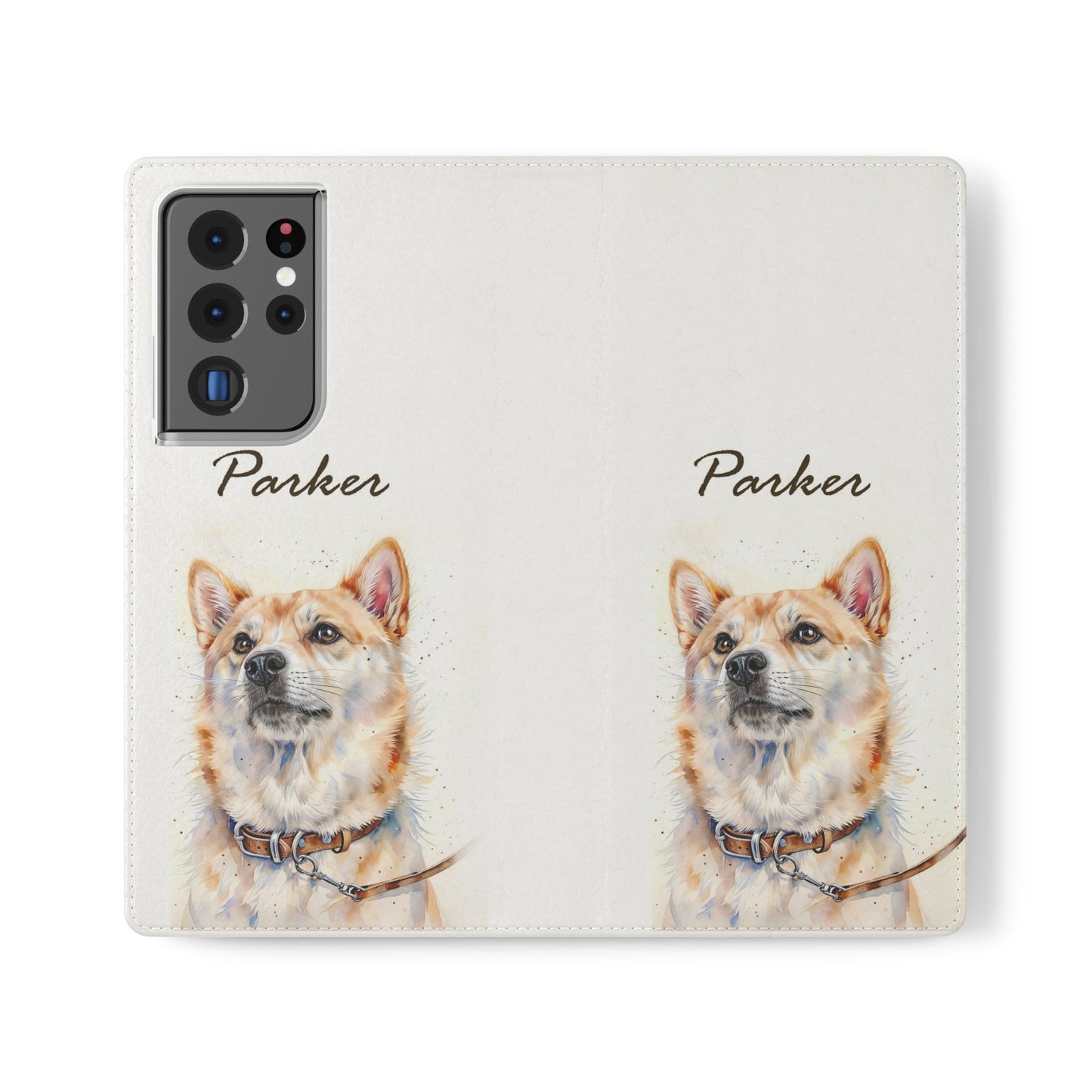 Custom Flip Phone Case – Faux Leather, Card Holder & Stand Feature