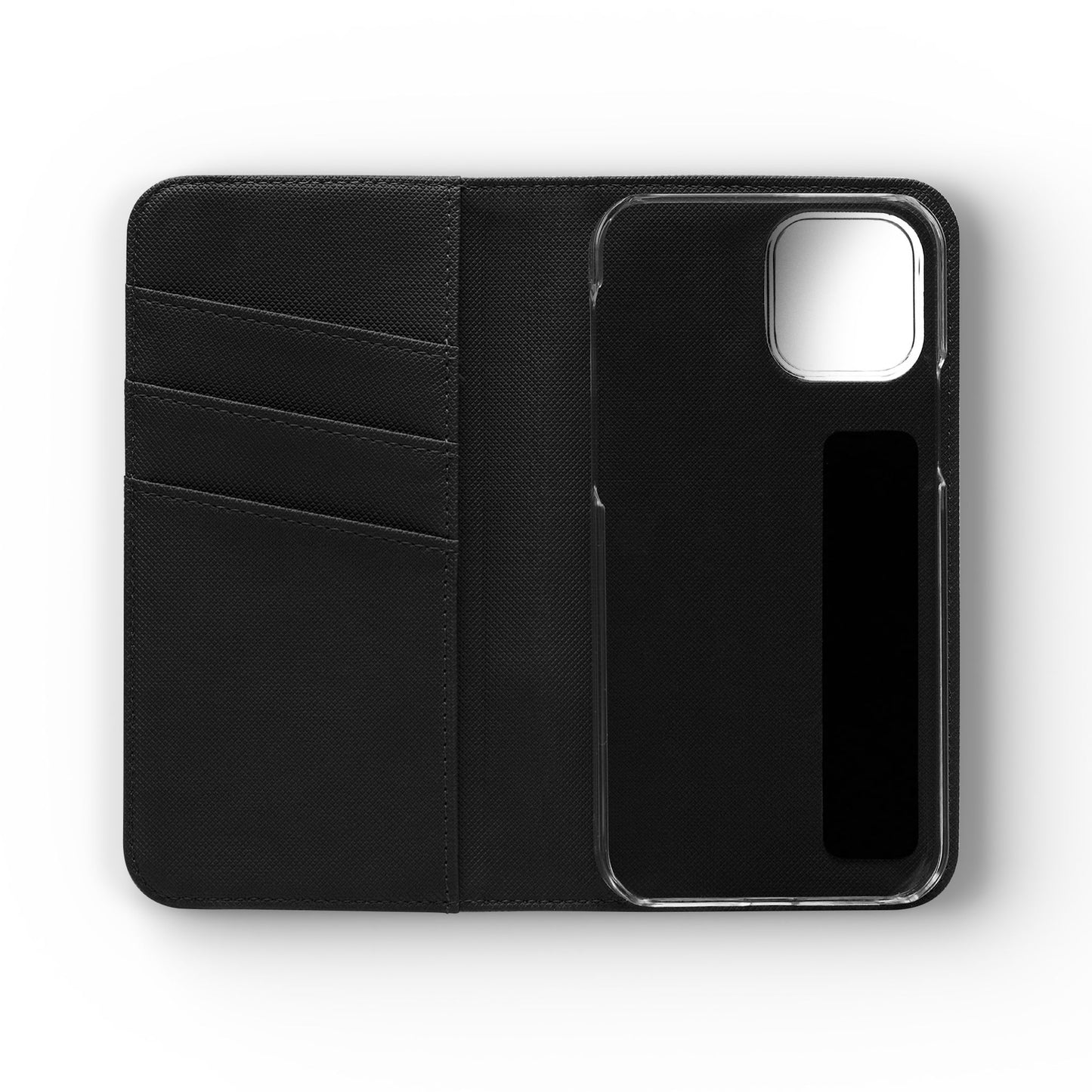 Custom Flip Phone Case – Faux Leather, Card Holder & Stand Feature