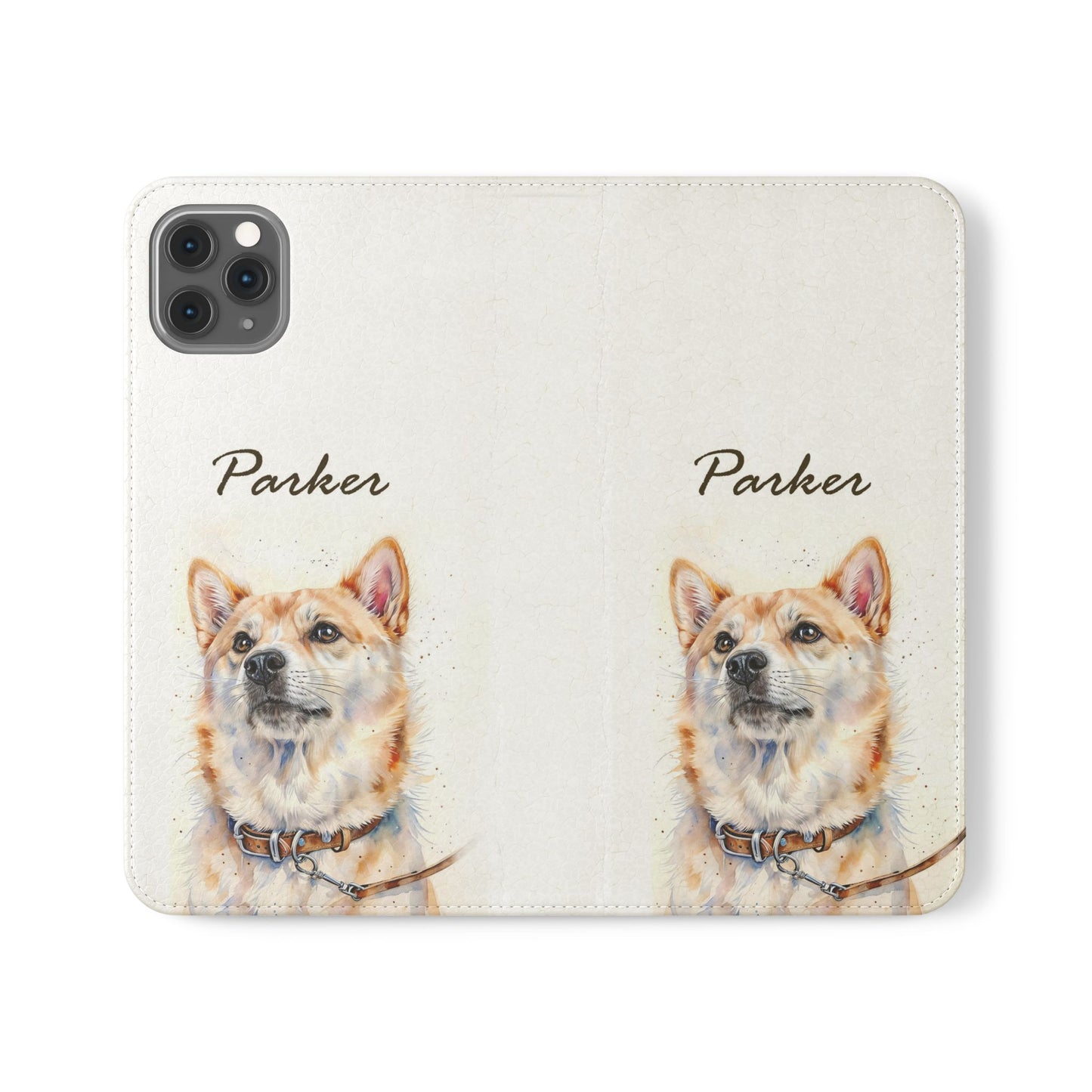 Custom Flip Phone Case – Faux Leather, Card Holder & Stand Feature