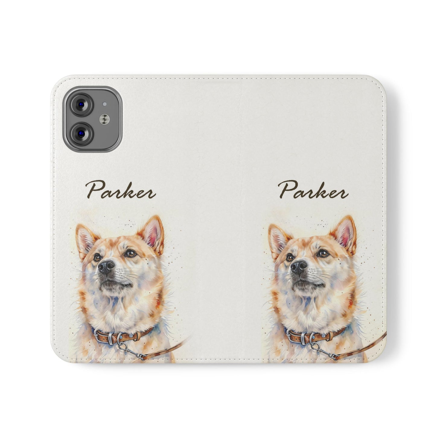 Custom Flip Phone Case – Faux Leather, Card Holder & Stand Feature