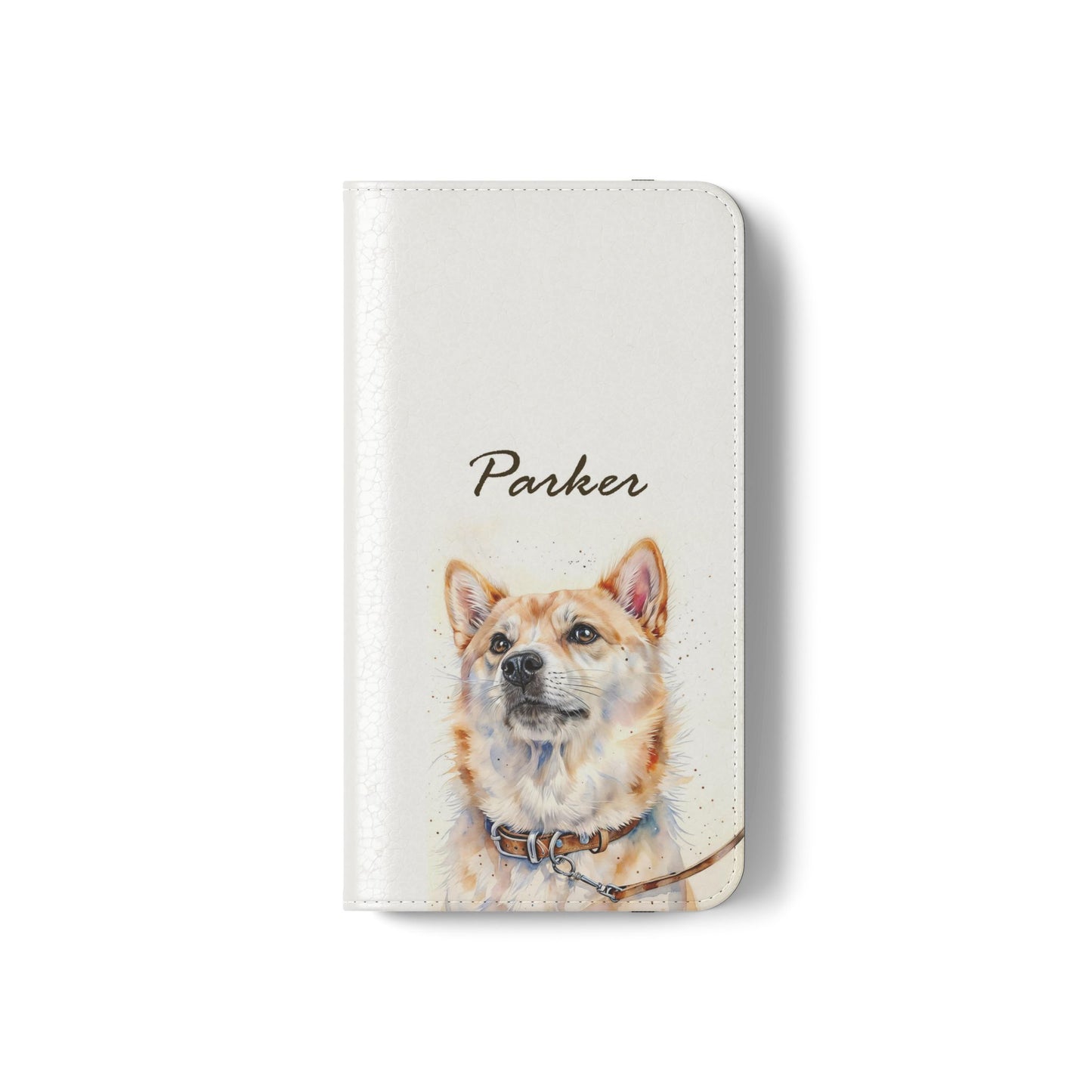 Custom Flip Phone Case – Faux Leather, Card Holder & Stand Feature