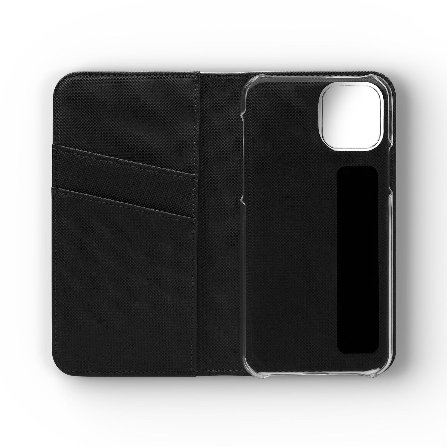 Custom Flip Phone Case – Faux Leather, Card Holder & Stand Feature