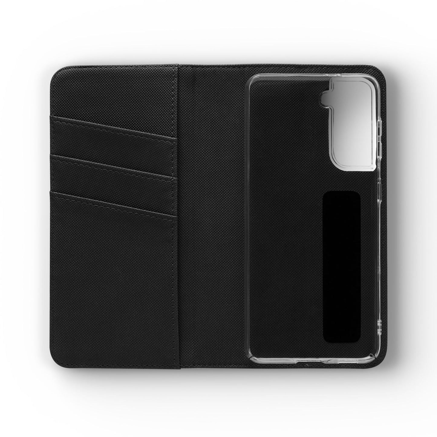 Custom Flip Phone Case – Faux Leather, Card Holder & Stand Feature