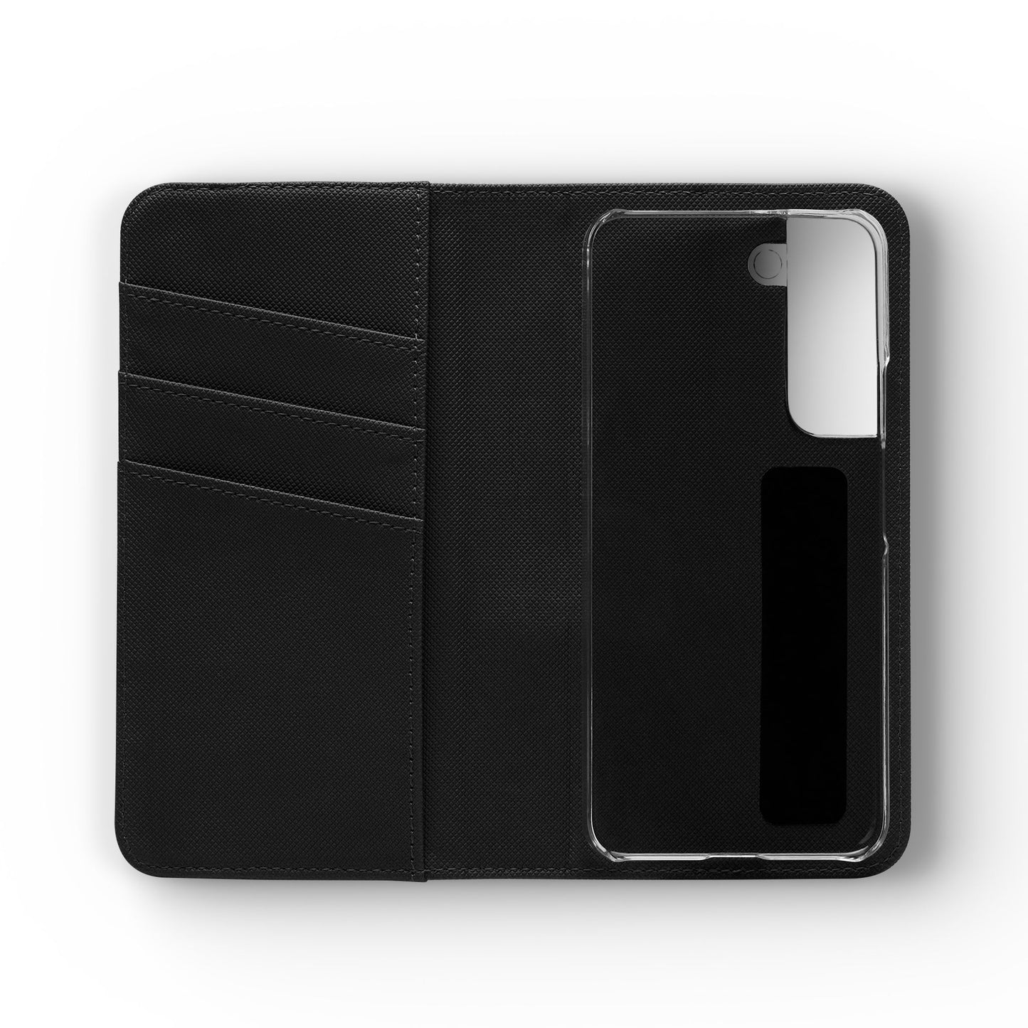 Custom Flip Phone Case – Faux Leather, Card Holder & Stand Feature