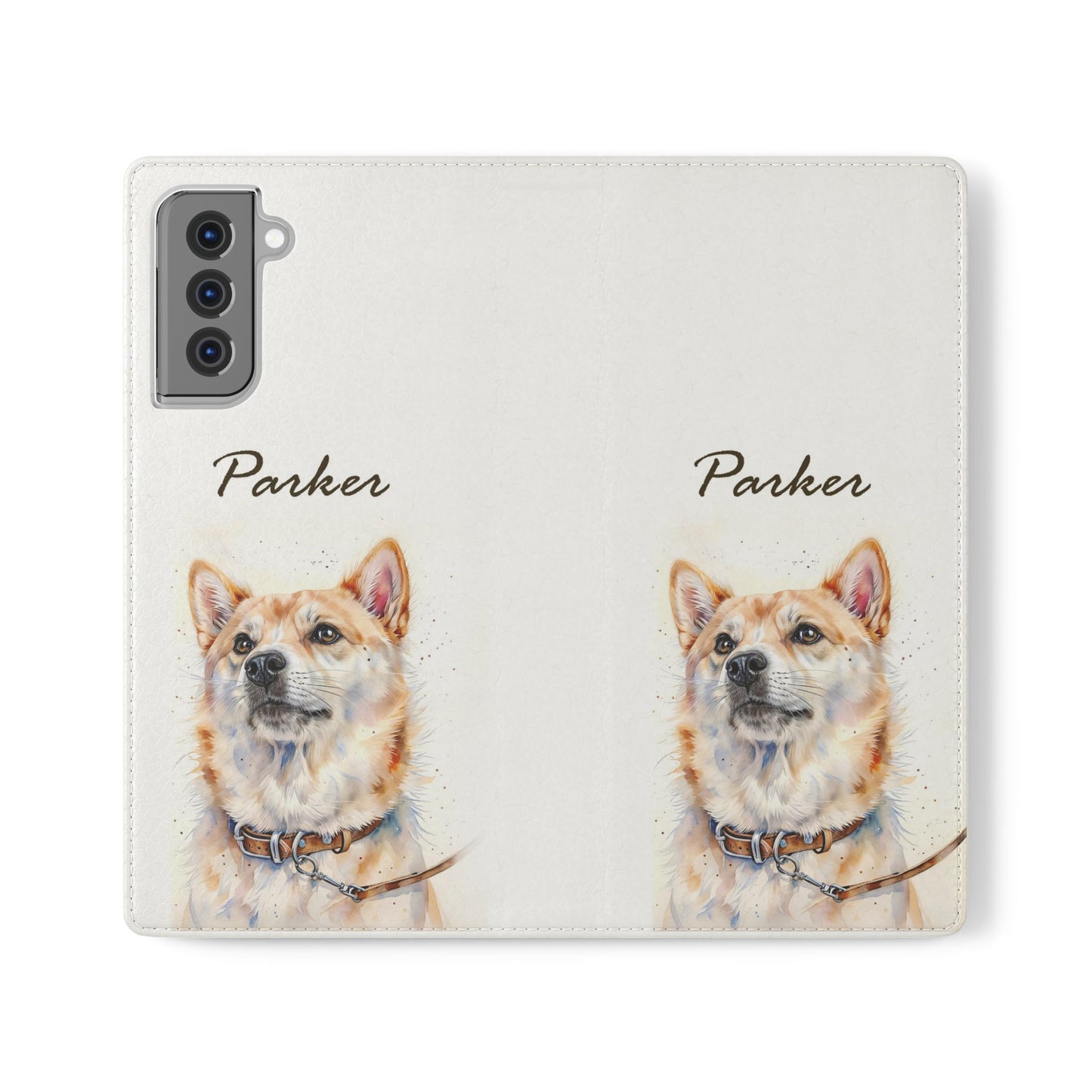 Custom Flip Phone Case – Faux Leather, Card Holder & Stand Feature
