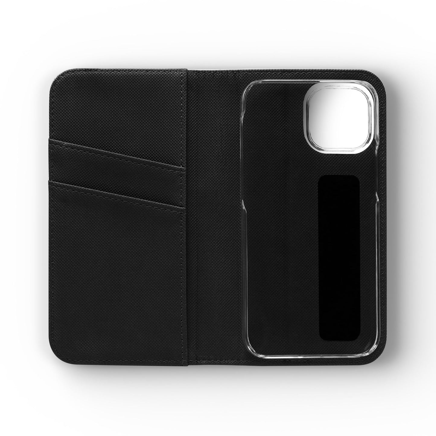 Custom Flip Phone Case – Faux Leather, Card Holder & Stand Feature