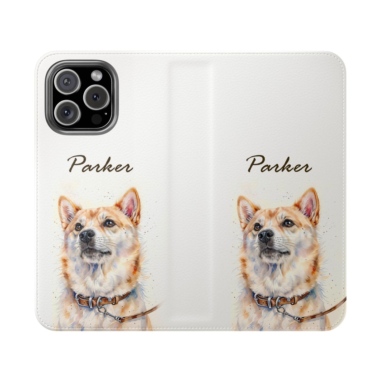 Custom Flip Phone Case – Faux Leather, Card Holder & Stand Feature