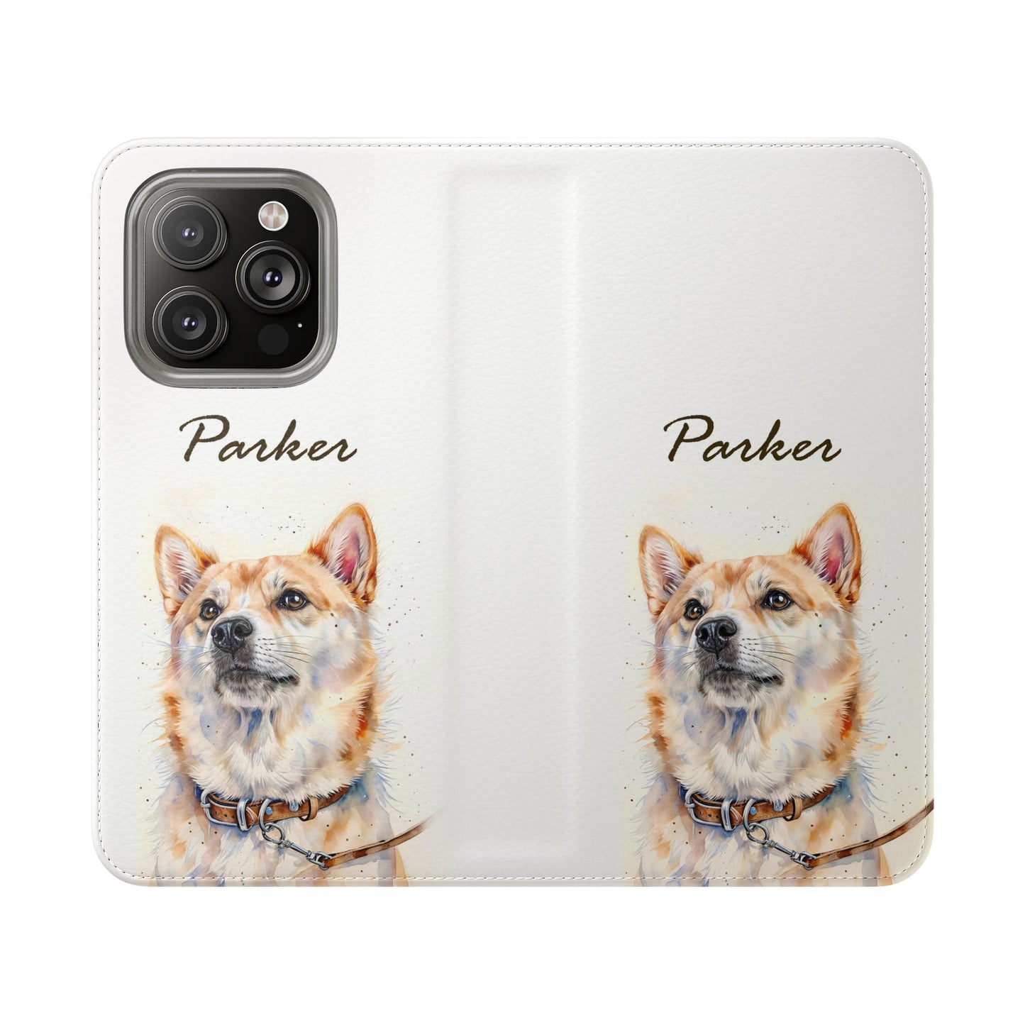 Custom Flip Phone Case – Faux Leather, Card Holder & Stand Feature