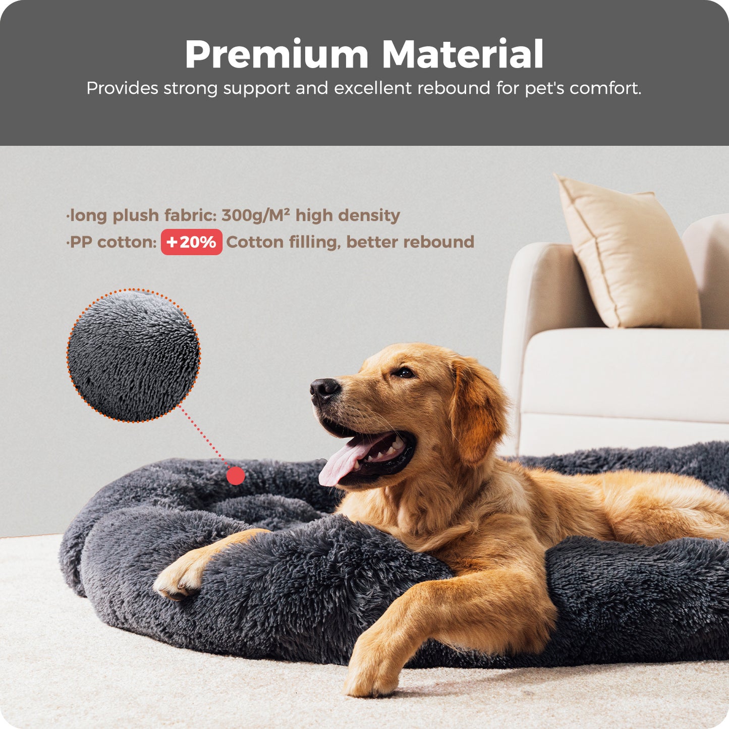 Fluffy Dog Bed
