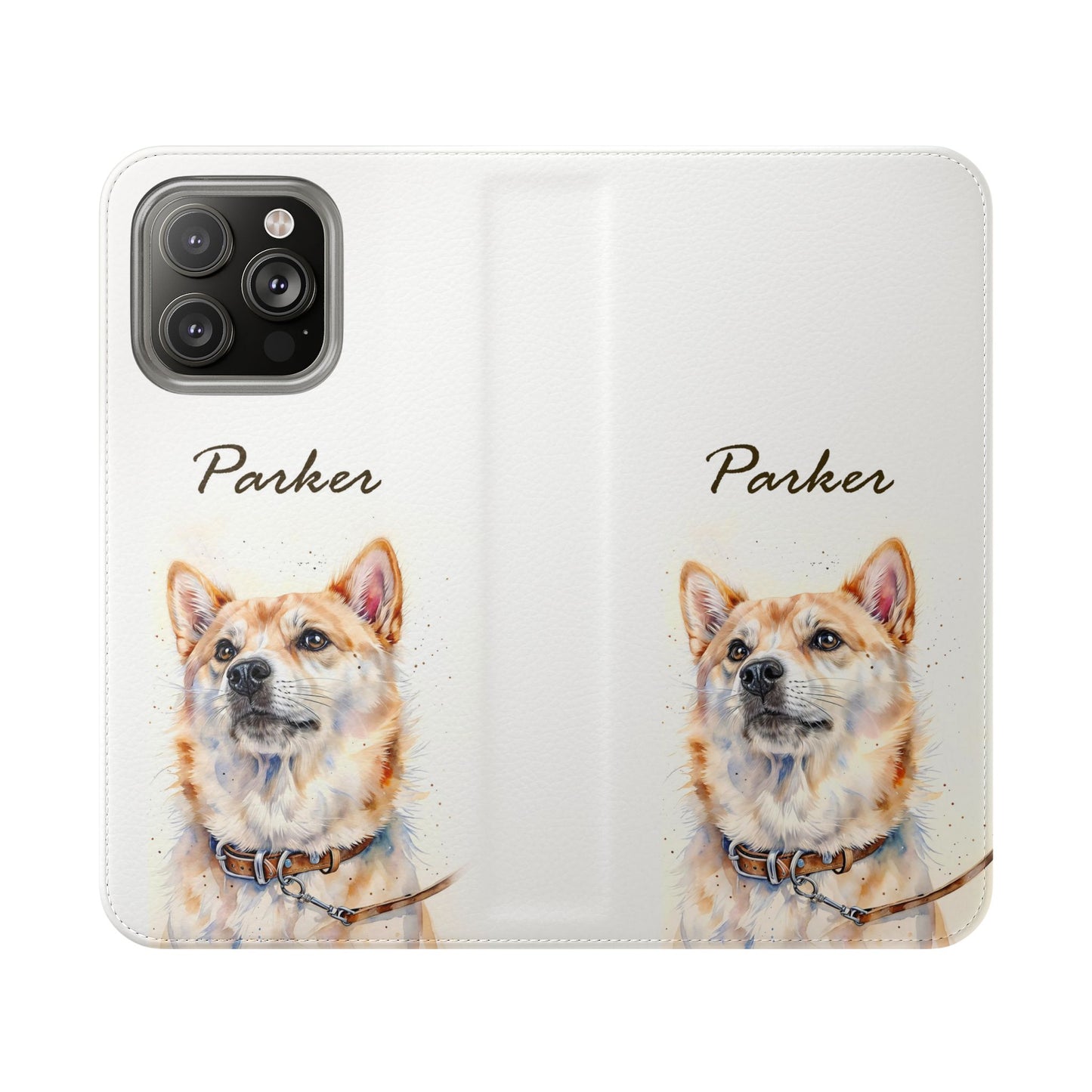 Custom Flip Phone Case – Faux Leather, Card Holder & Stand Feature