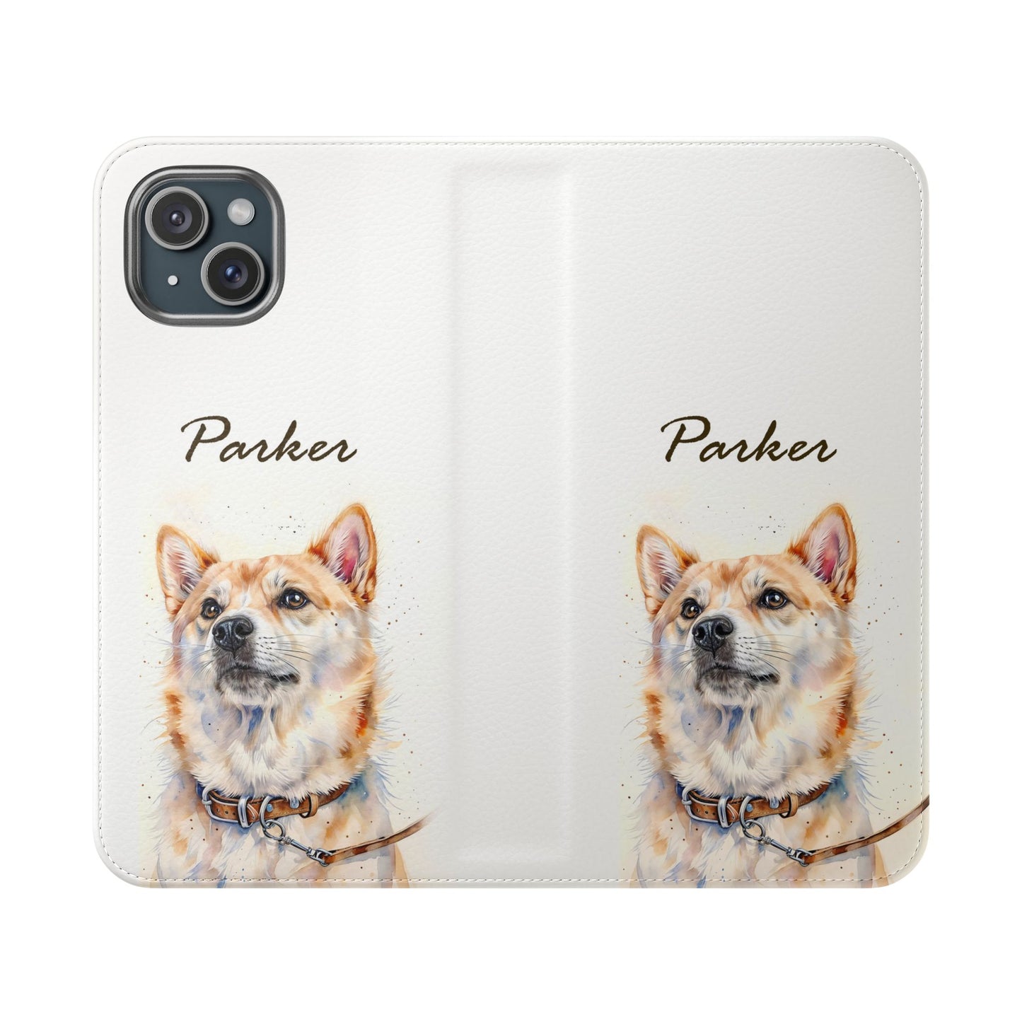 Custom Flip Phone Case – Faux Leather, Card Holder & Stand Feature