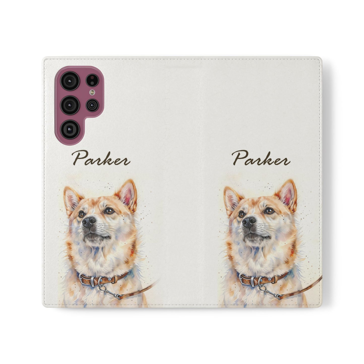 Custom Flip Phone Case – Faux Leather, Card Holder & Stand Feature