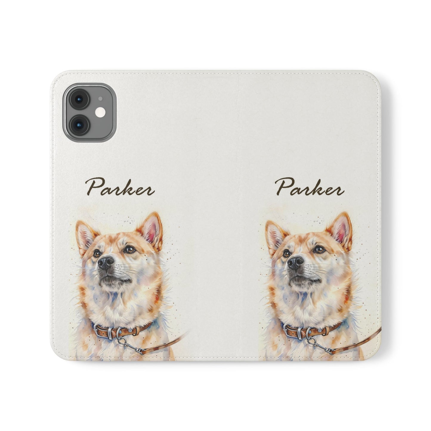 Custom Flip Phone Case – Faux Leather, Card Holder & Stand Feature