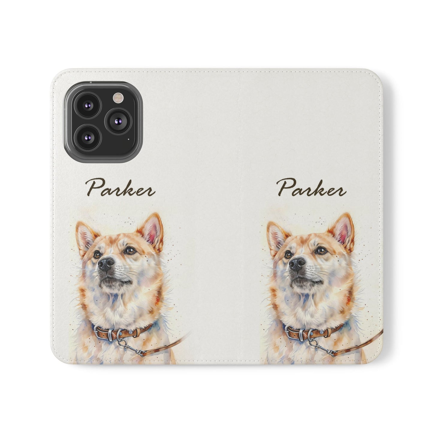 Custom Flip Phone Case – Faux Leather, Card Holder & Stand Feature