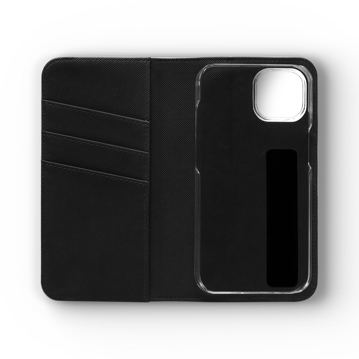 Custom Flip Phone Case – Faux Leather, Card Holder & Stand Feature