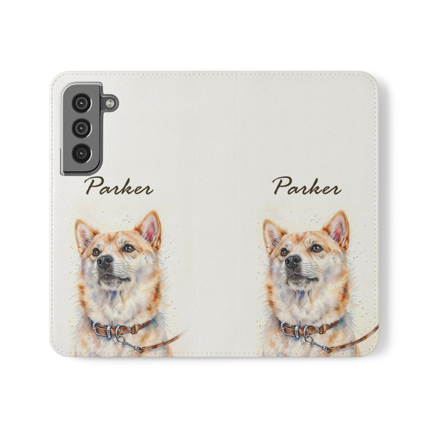 Custom Flip Phone Case – Faux Leather, Card Holder & Stand Feature