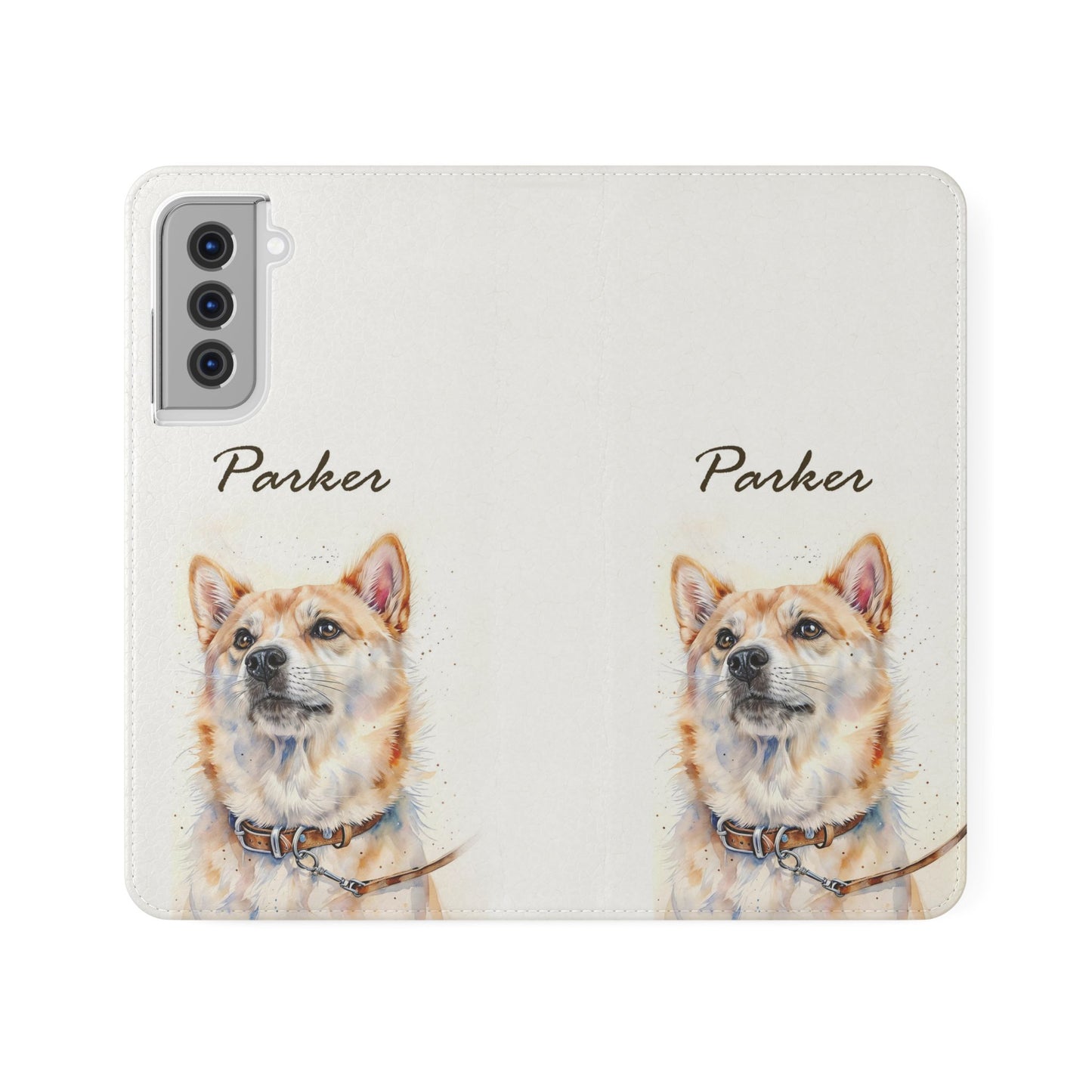 Custom Flip Phone Case – Faux Leather, Card Holder & Stand Feature