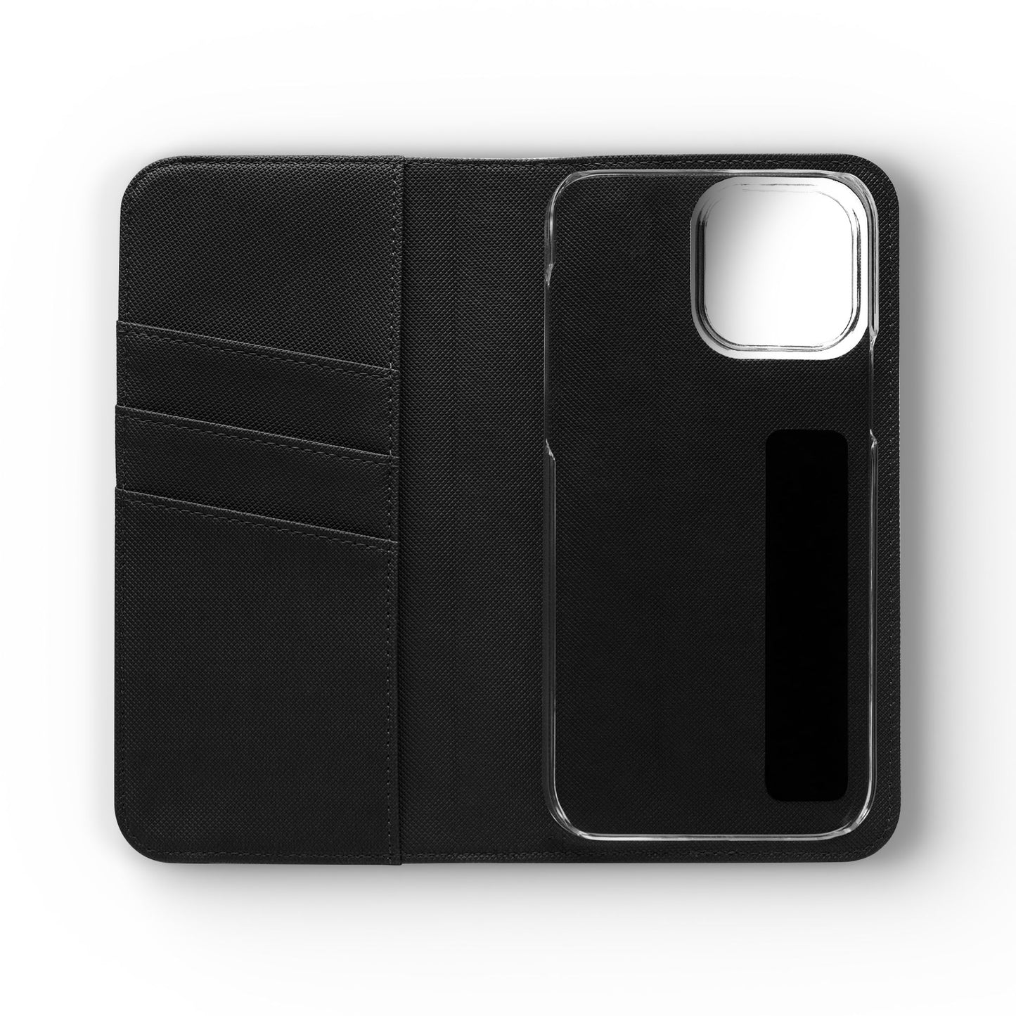 Custom Flip Phone Case – Faux Leather, Card Holder & Stand Feature