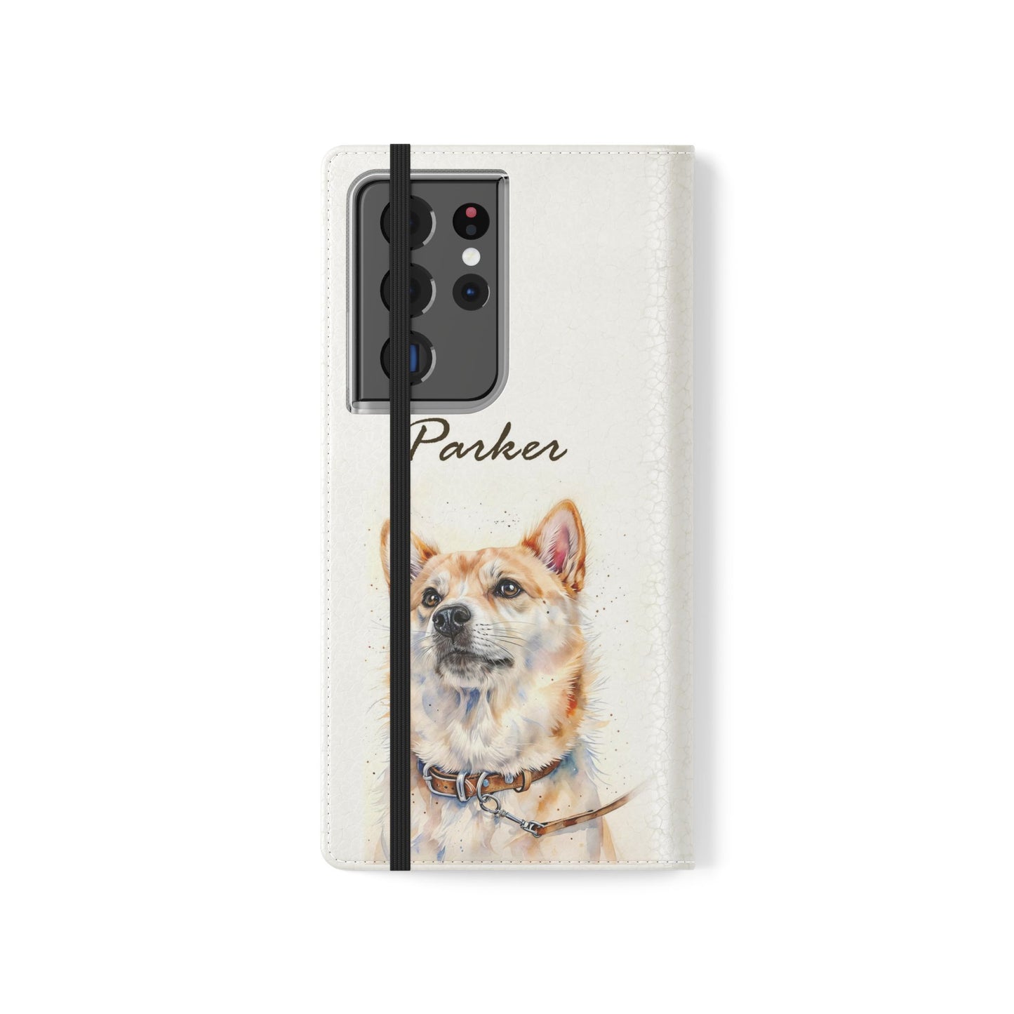 Custom Flip Phone Case – Faux Leather, Card Holder & Stand Feature