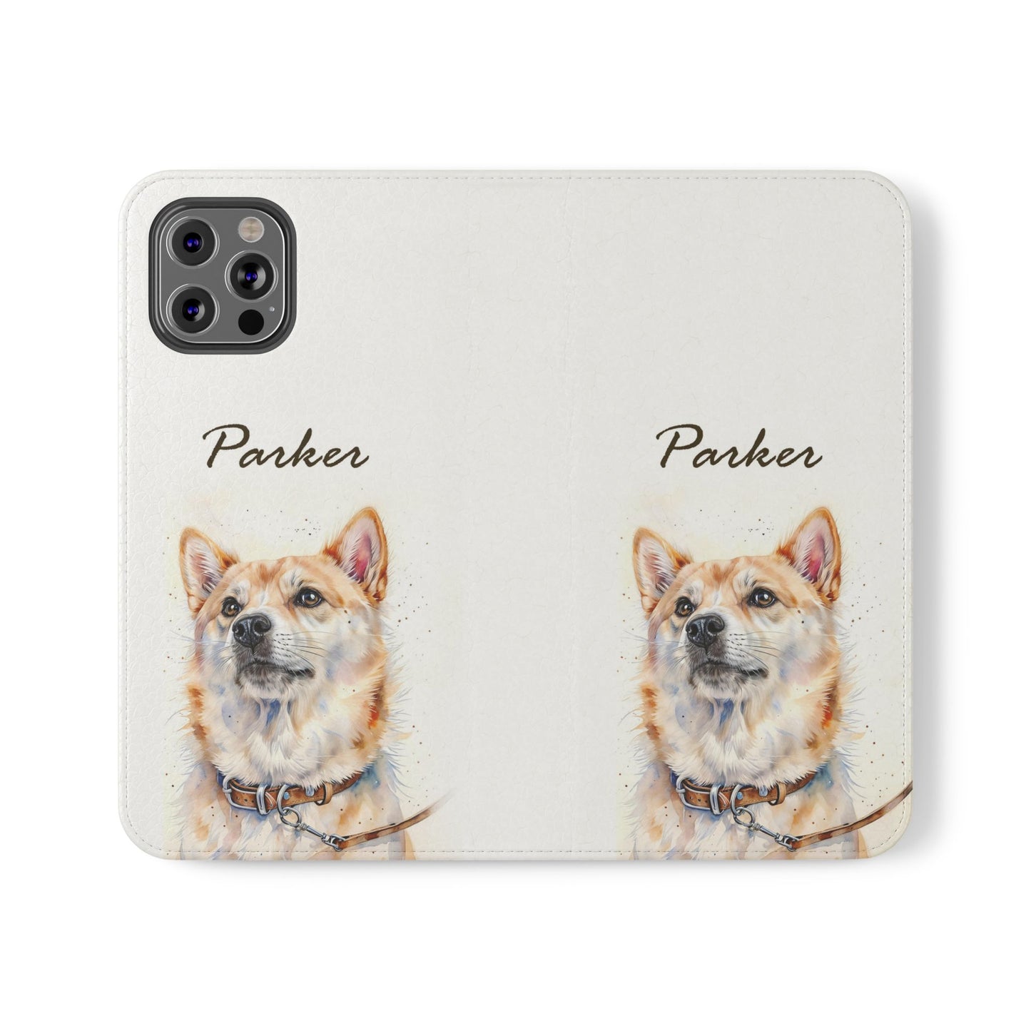 Custom Flip Phone Case – Faux Leather, Card Holder & Stand Feature