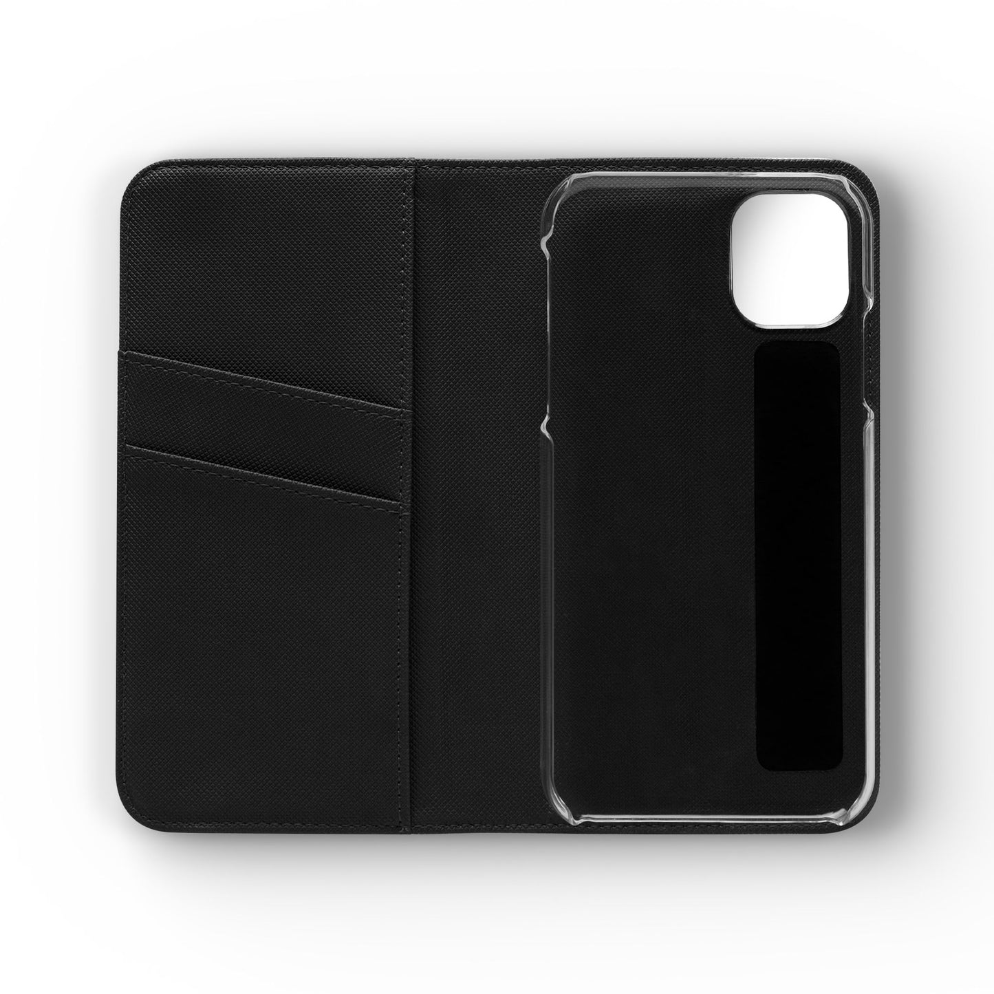 Custom Flip Phone Case – Faux Leather, Card Holder & Stand Feature