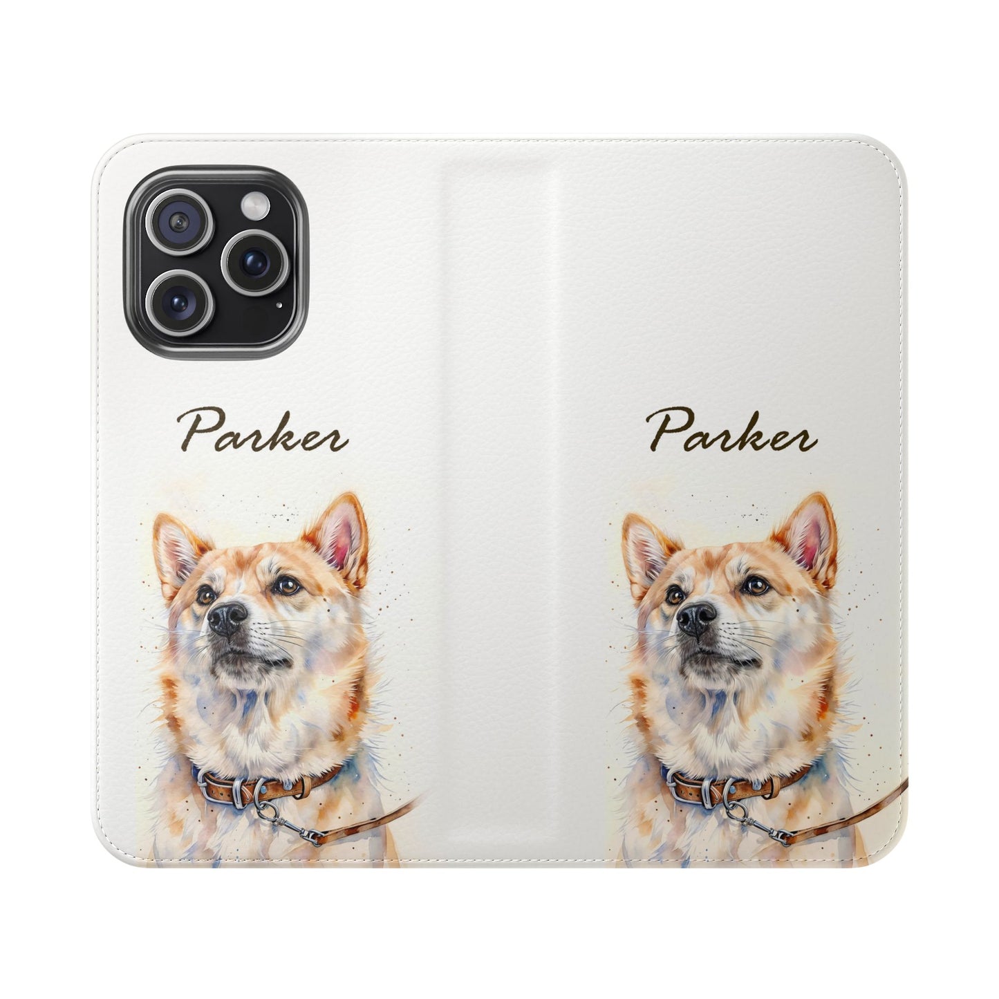 Custom Flip Phone Case – Faux Leather, Card Holder & Stand Feature