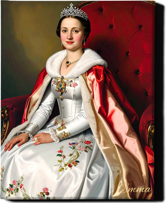 Custom Royal Human Portrait | Adventurous Count | Personalized Wall Art Gift for her