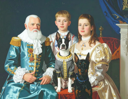 Custom Royal Family Portrait | Custom Commission Order | Personalized Wall Art Gift