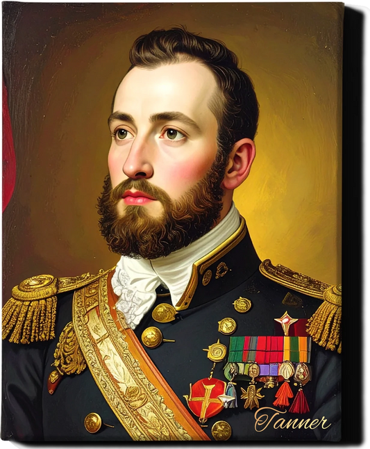 Custom Royal Human Portrait | Lord Starhelm | Personalized Wall Art Gift for him