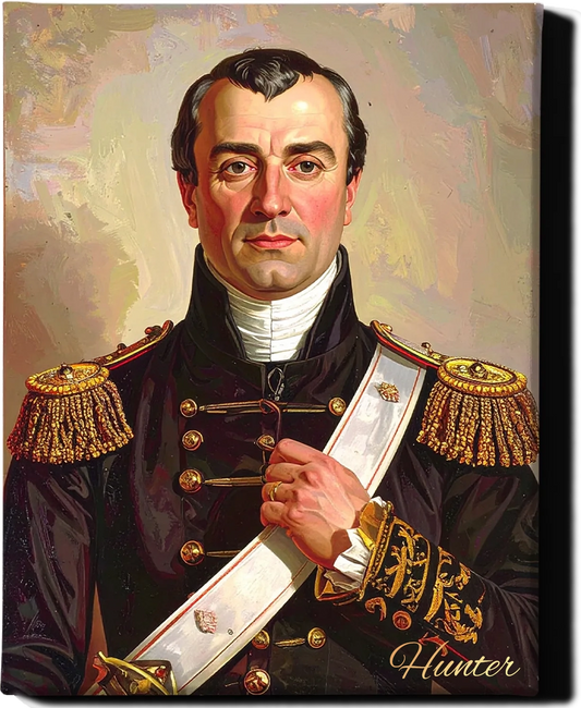 Custom Royal Human Portrait | Marshal Ardent | Personalized Wall Art Gift for him