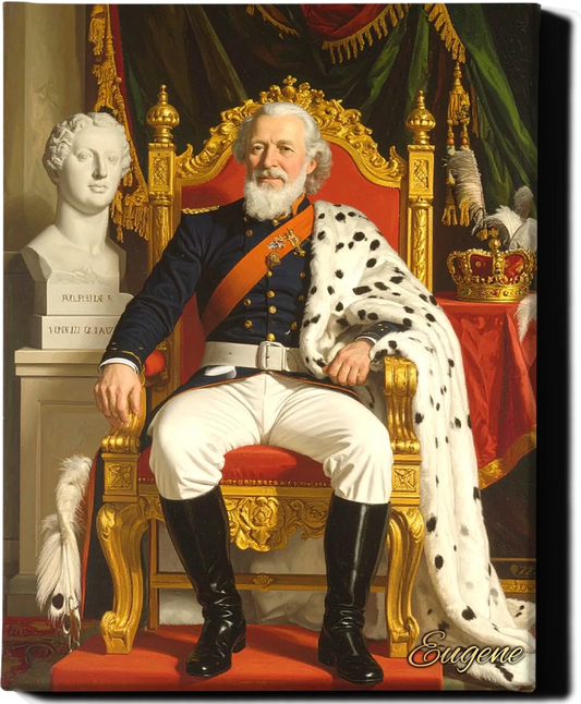 Custom Royal Human Portrait | Sovereign Cedric | Personalized Wall Art Gift for him