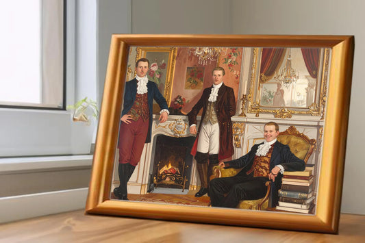 Custom Royal Family Portrait | Parlor of Prestige | Personalized Wall Art Gift