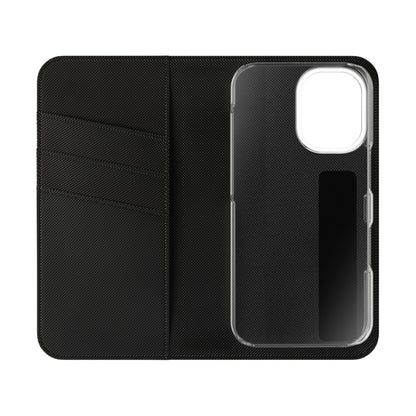 Custom Flip Phone Case – Faux Leather, Card Holder & Stand Feature