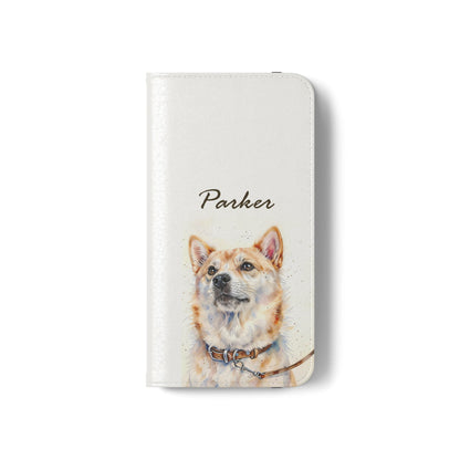 Custom Flip Phone Case – Faux Leather, Card Holder & Stand Feature