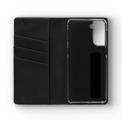 Custom Flip Phone Case – Faux Leather, Card Holder & Stand Feature