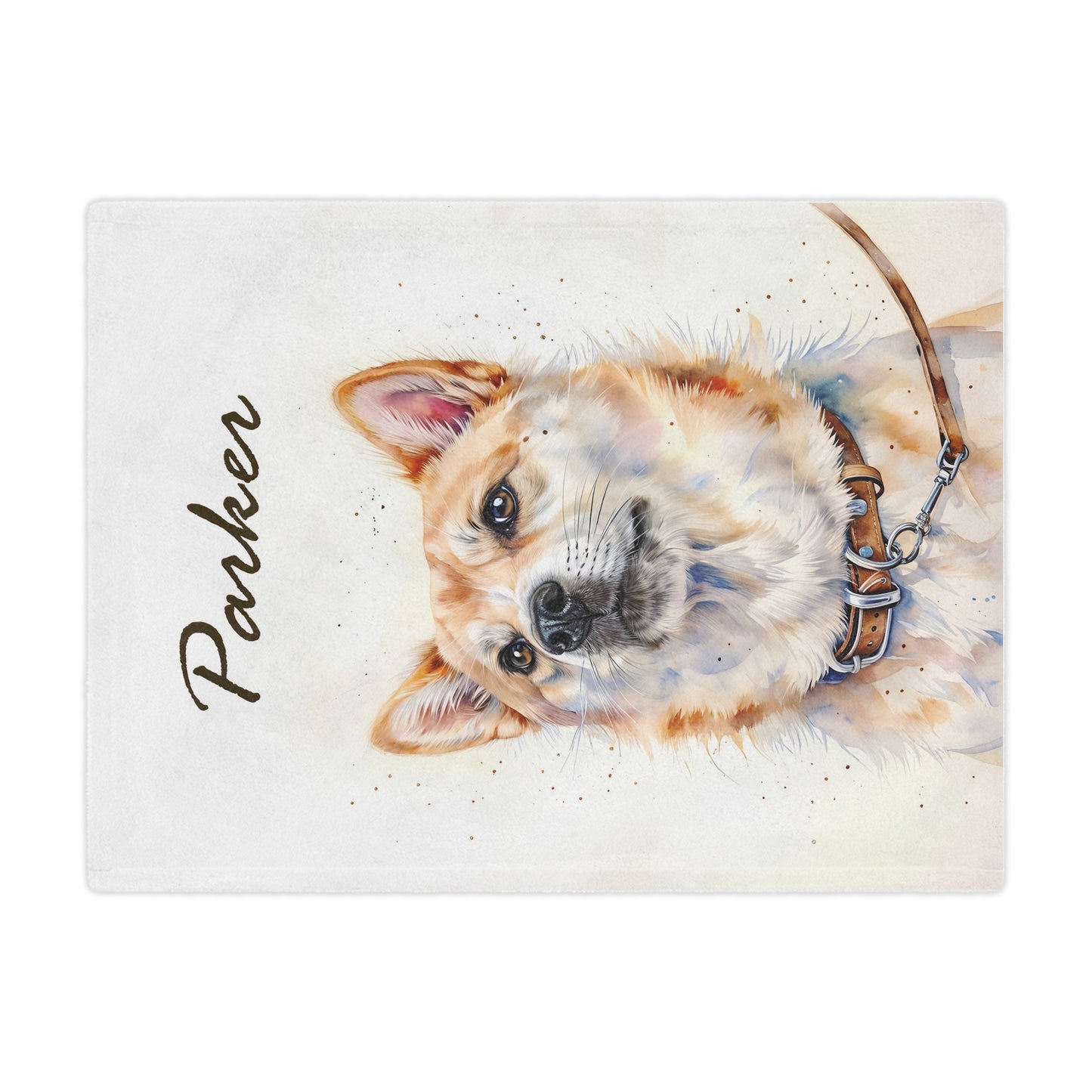 Personalized Dog Microfiber Blanket - Cozy Pet Blanket with Custom Name