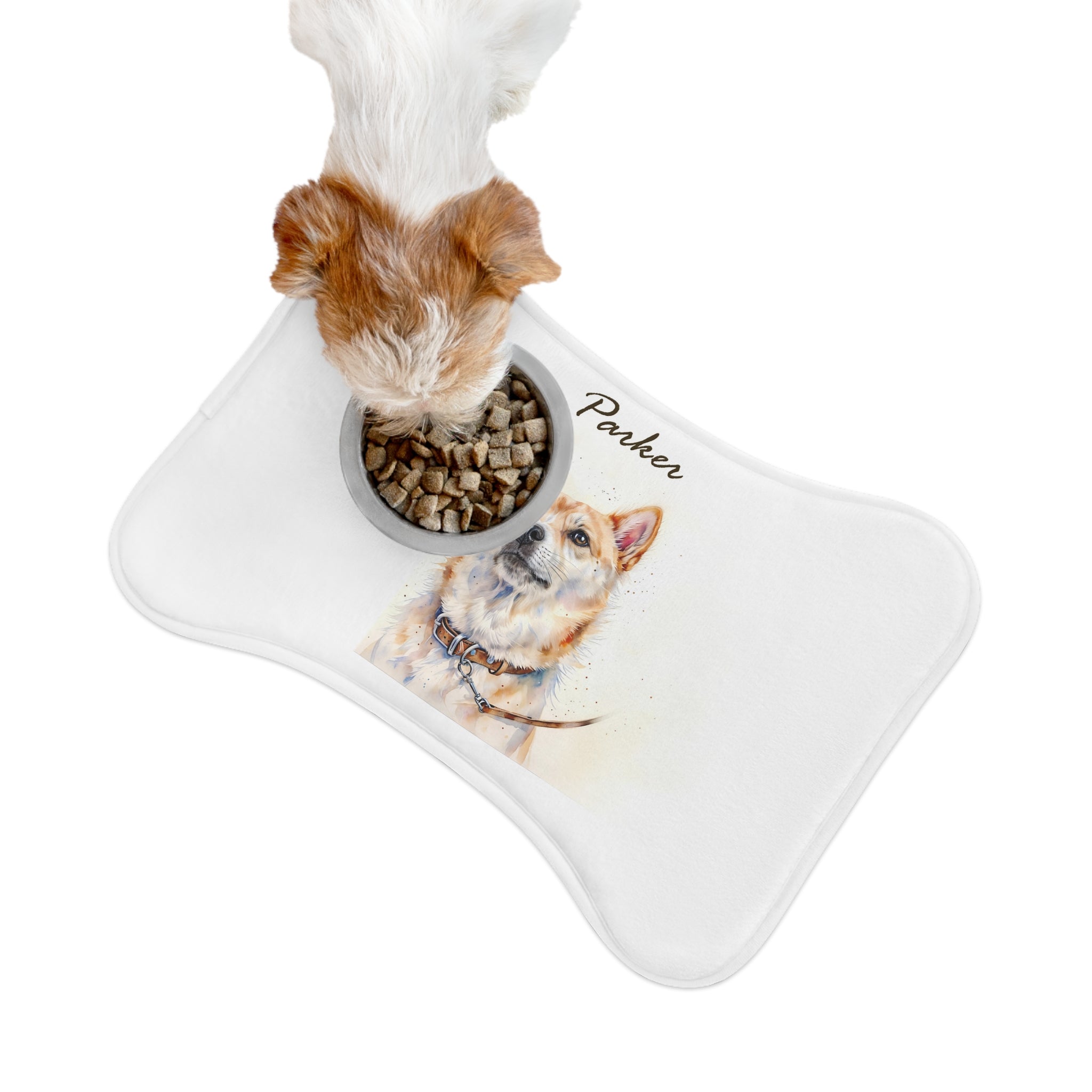 Custom cat feeding mat with waterproof, easy-clean surface