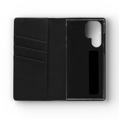Custom Flip Phone Case – Faux Leather, Card Holder & Stand Feature