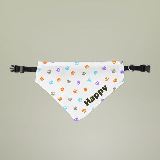 Cute pet accessory – custom name printed bandana for small to large pets