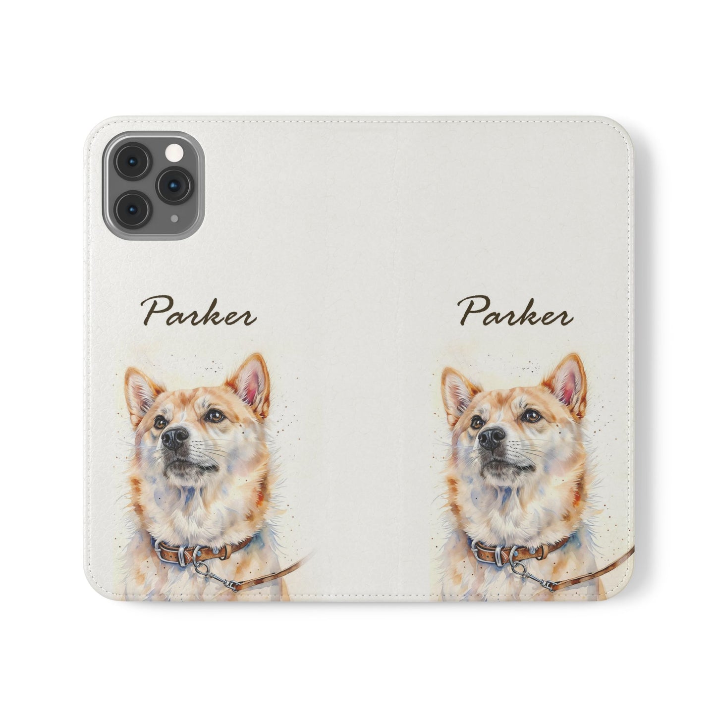 Custom Flip Phone Case – Faux Leather, Card Holder & Stand Feature
