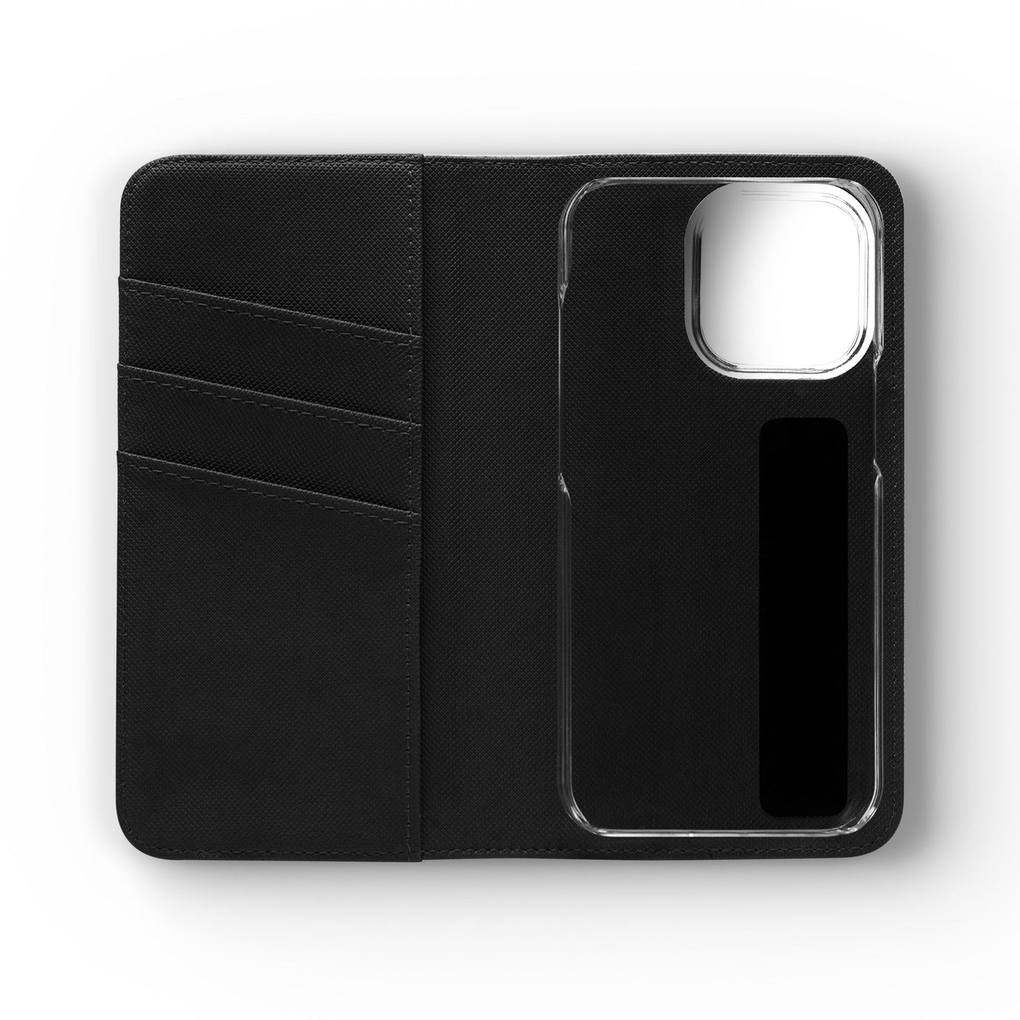 Custom Flip Phone Case – Faux Leather, Card Holder & Stand Feature