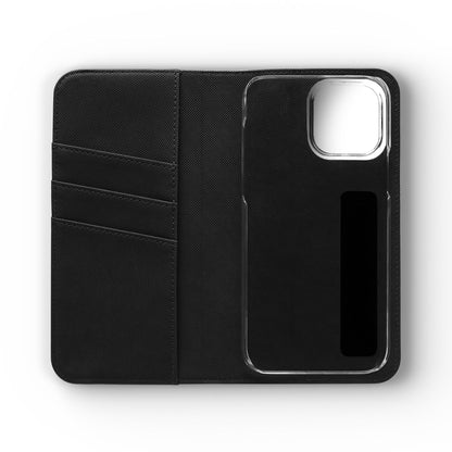 Custom Flip Phone Case – Faux Leather, Card Holder & Stand Feature