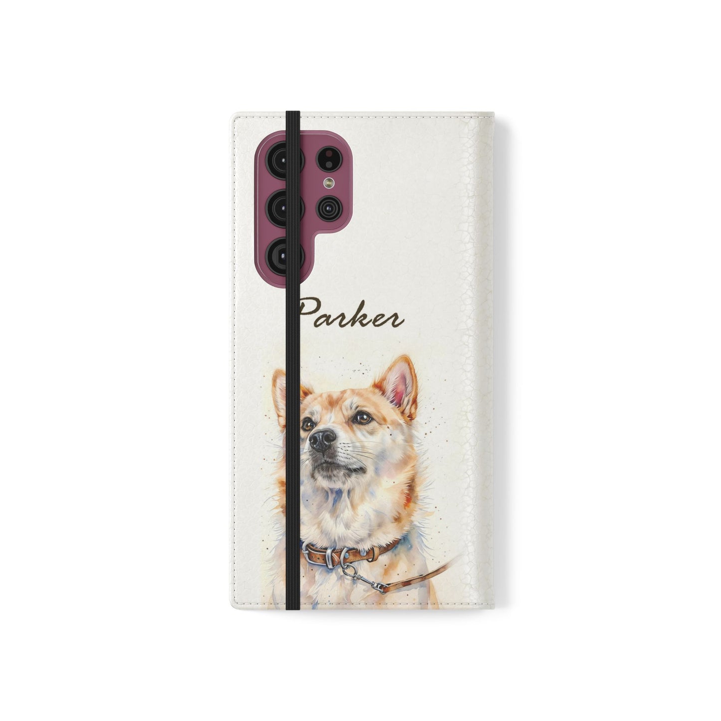 Custom Flip Phone Case – Faux Leather, Card Holder & Stand Feature