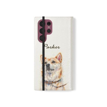 Custom Flip Phone Case – Faux Leather, Card Holder & Stand Feature