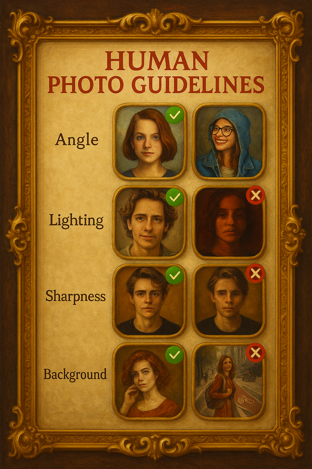 Custom Royal Family Portrait | Triumphant Guard Trio | Personalized Wall Art Gift