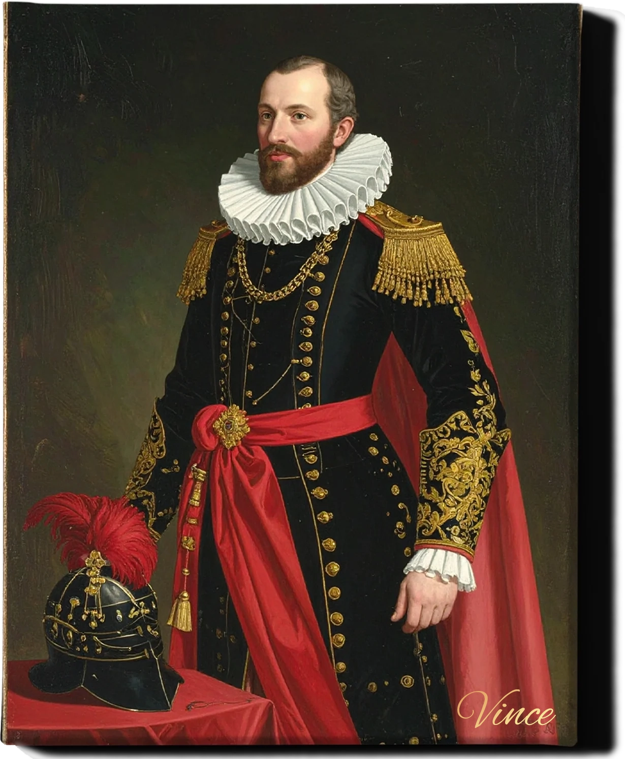 Custom Royal Human Portrait | Duke of Arden | Personalized Wall Art Gift for him