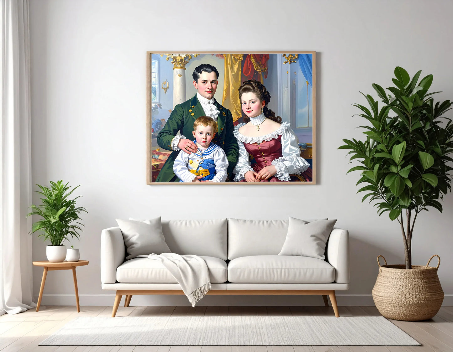 Custom Royal Family Portrait | The House of Verdant Oak | Personalized Wall Art Gift